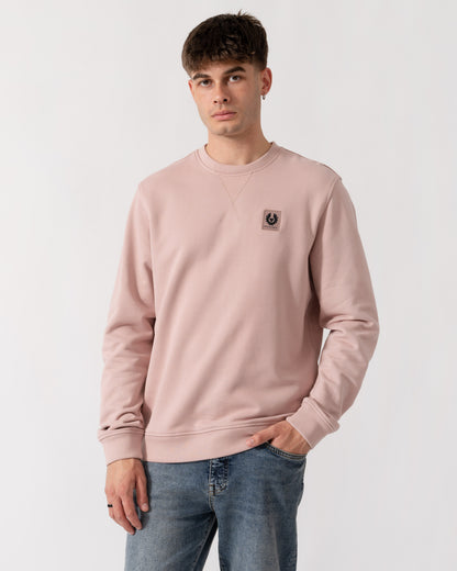 Belstaff Mens Logo Sweatshirt - Dusk Pink