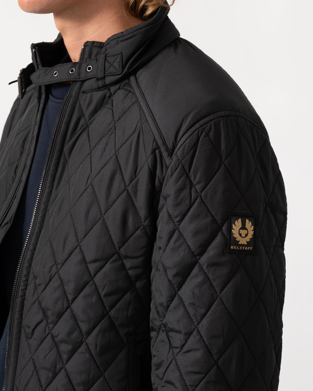 Logo on the Belstaff Mens Pembroke Jacket - Black