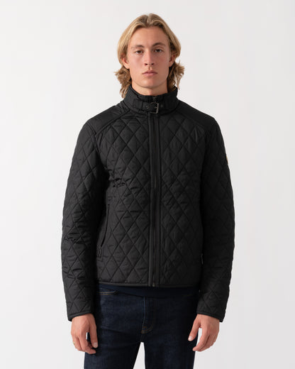 Front of the Belstaff Mens Pembroke Jacket - Black
