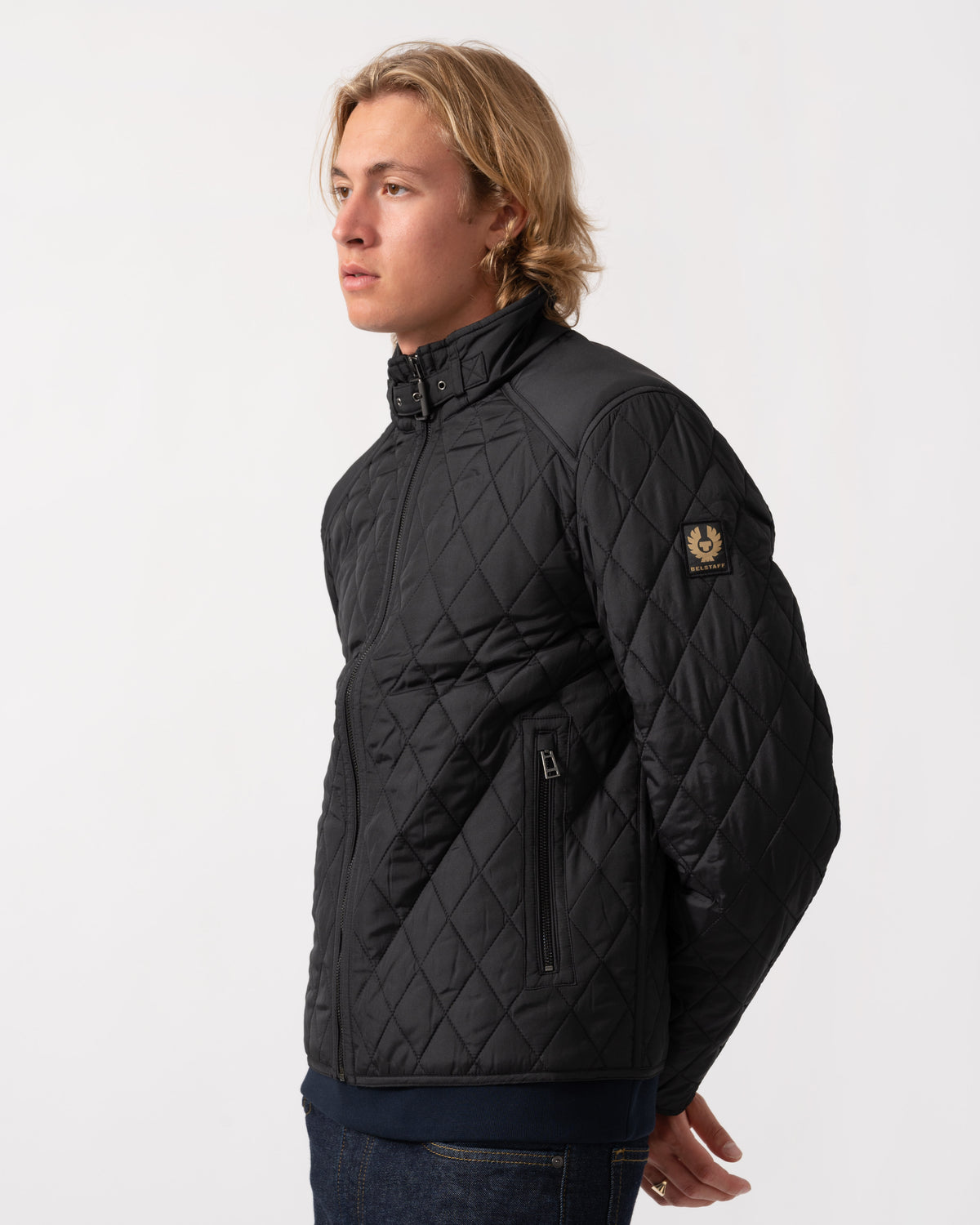 Side of the Belstaff Mens Pembroke Jacket - Black