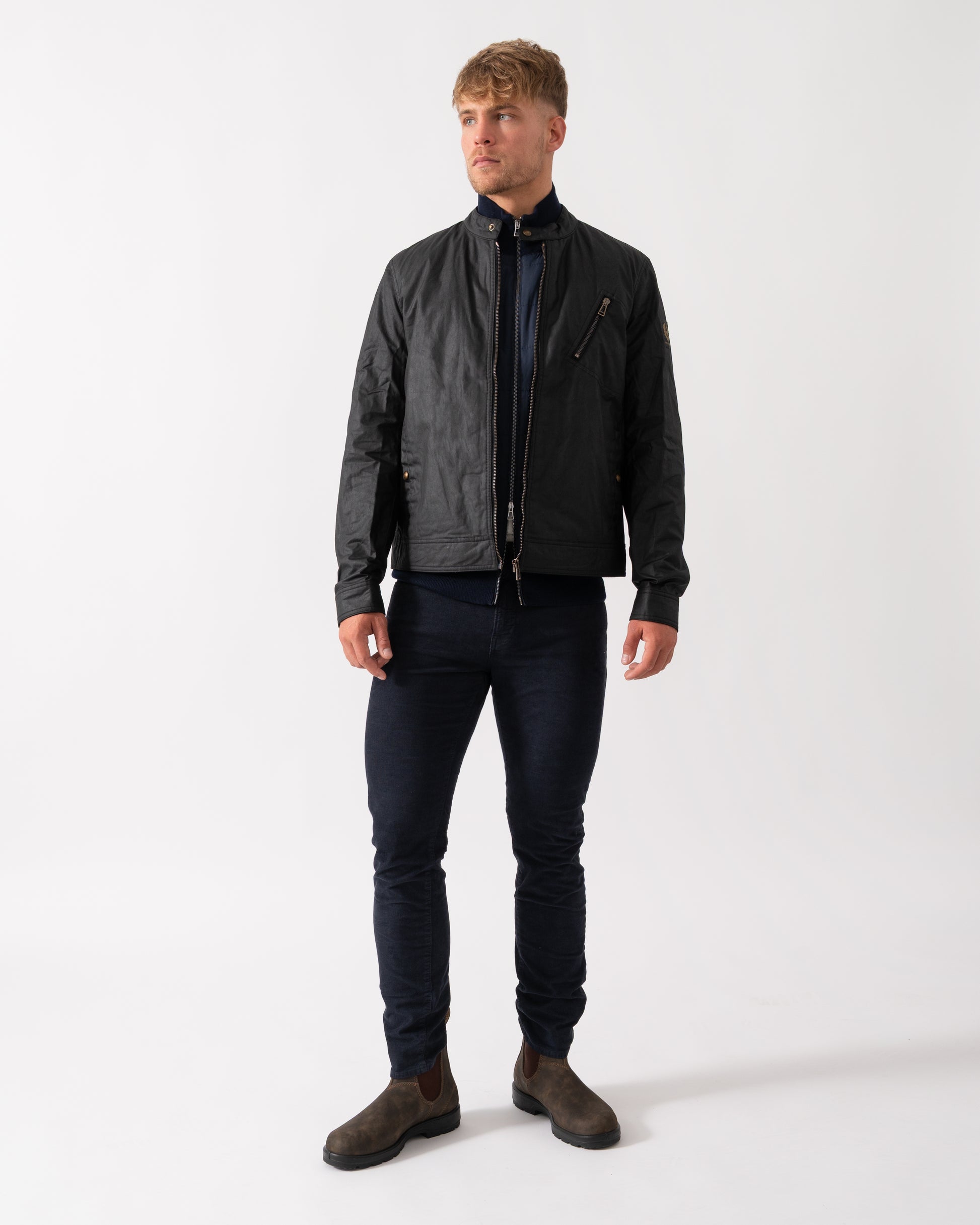 Belstaff Sideline Mens Jacket - Black - CHO - Designer Mens Coats & Jackets