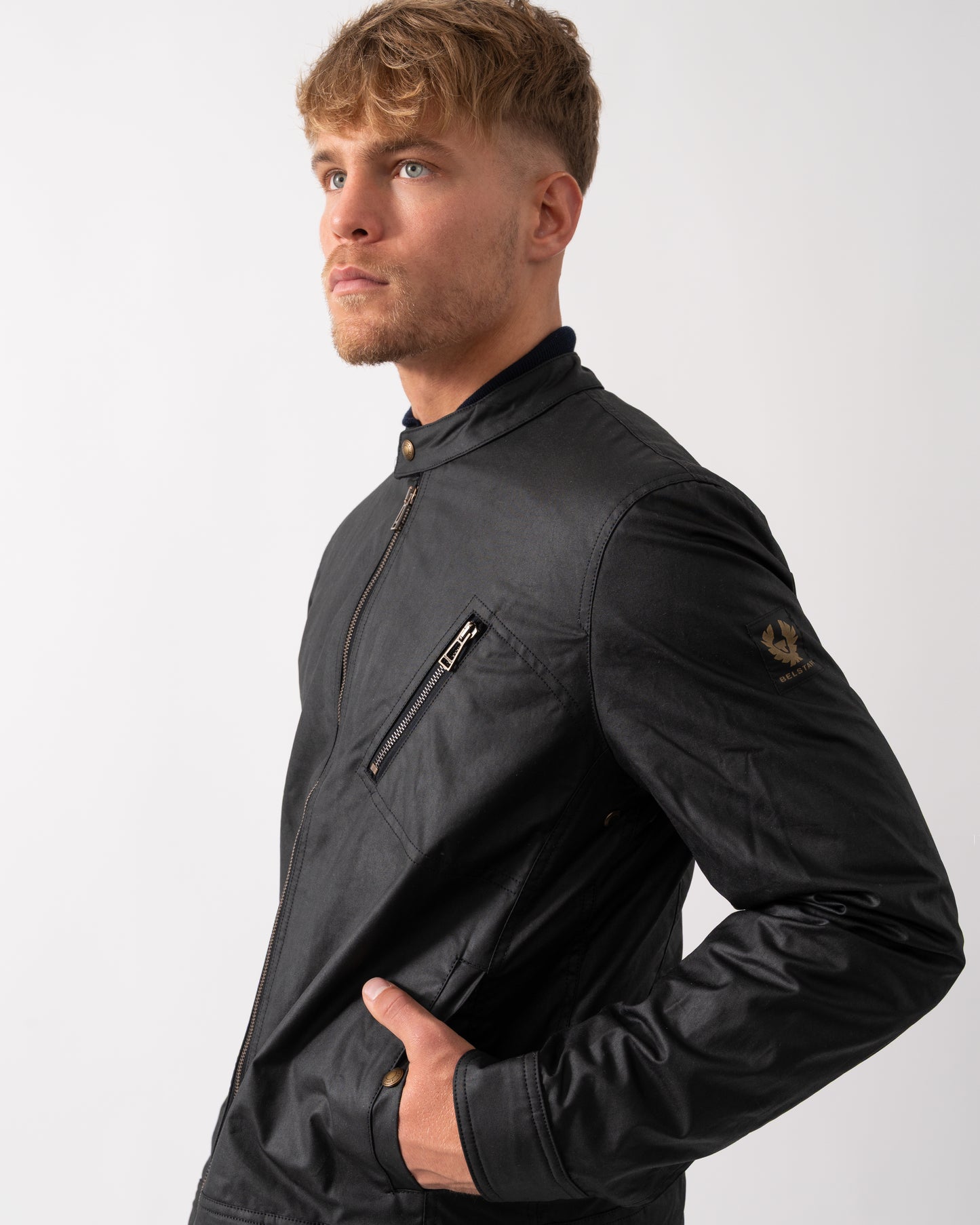 Belstaff Sideline Mens Jacket - Black - CHO - Designer Mens Coats & Jackets