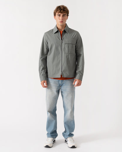 Outfit shot of Belstaff Cargo Mens Overshirt - Atlantic Grey