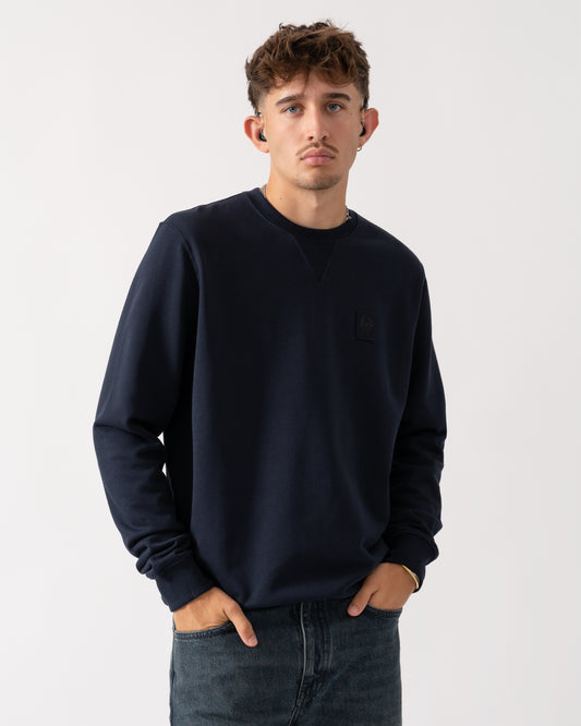 Belstaff Curator Mens Crewneck Sweatshirt - Dark Ink
