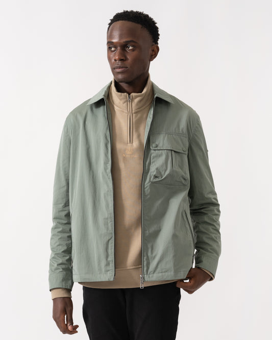 Belstaff Drome Mens Overshirt - Sage Green