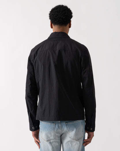 Belstaff Grid Mens Overshirt - Black | CHO | Designer Mens Overshirts