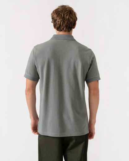 Back of Belstaff Mens Logo Polo - Atlantic Grey