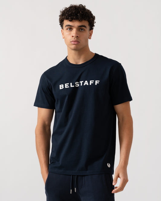 Belstaff Mens Logo T-Shirt - Dark Ink