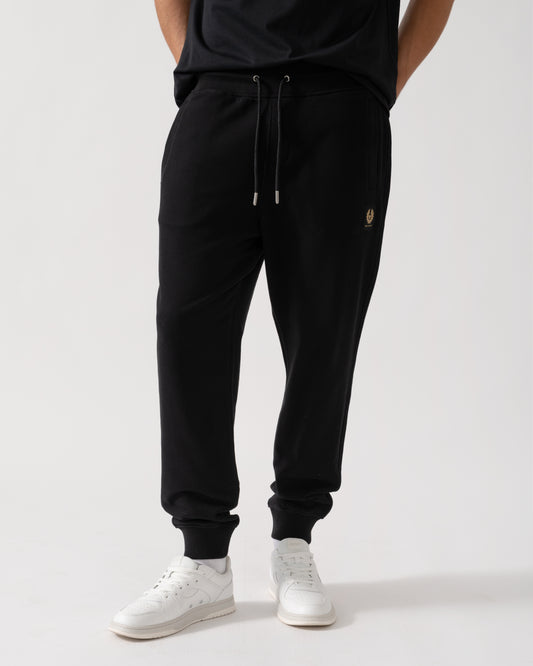 Belstaff Mens Patch Logo Sweatpants - Black