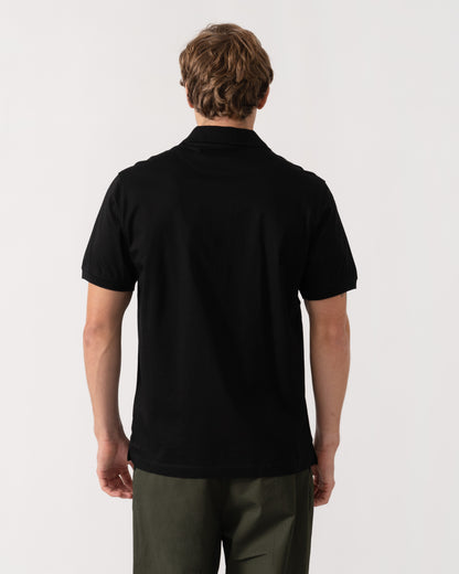 Back of Belstaff Mens Steel Polo Shirt - Black