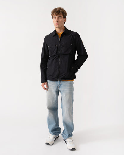 Outfit shot of Belstaff Mens Tourer Overshirt - Black