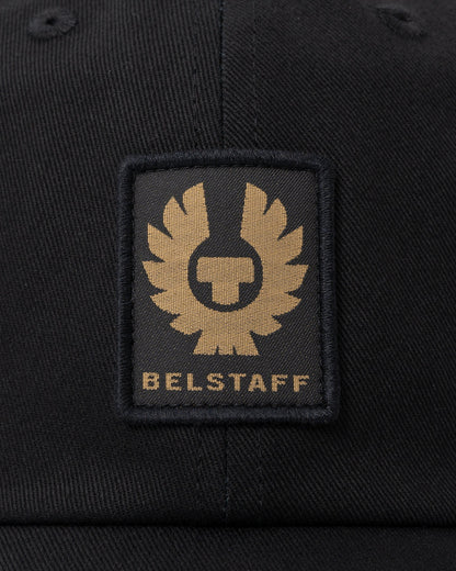 Belstaff Phoenix Logo Mens Cap - Black - CHO - Designer Mens Hats