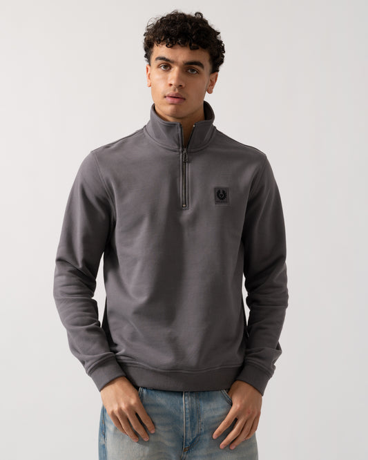 Belstaff Quarter Zip Sweatshirt - Tornado Grey