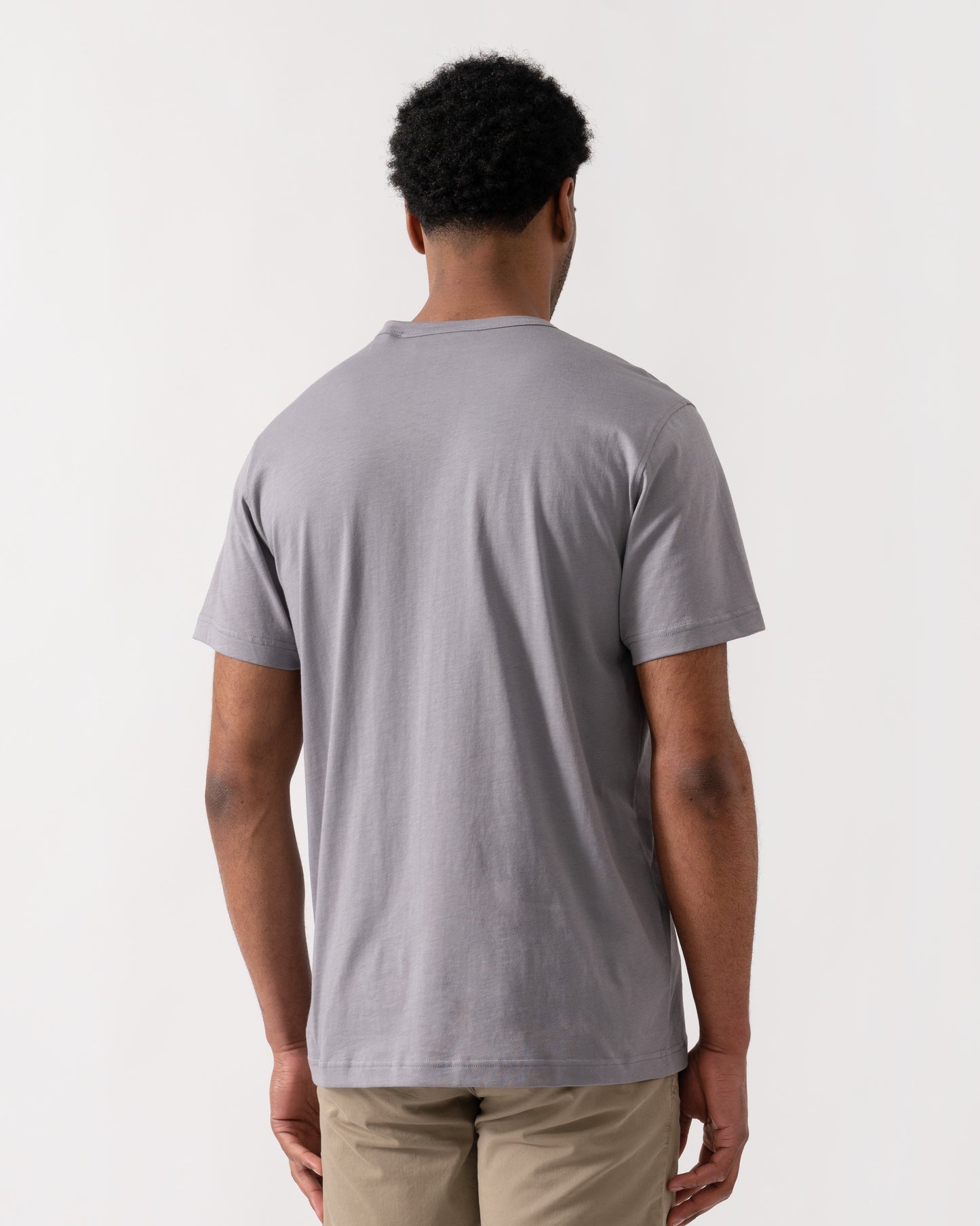 Belstaff Short Sleeved Mens Logo Patch T-Shirt - Faded Indigo | CHO | Designer Mens Logo T-Shirts