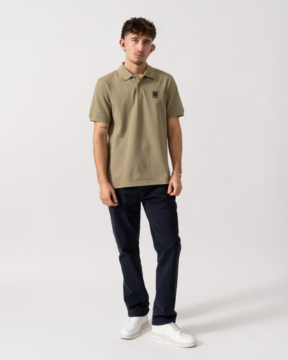 Belstaff Short Sleeved Mens Polo - Fatigue Green full length