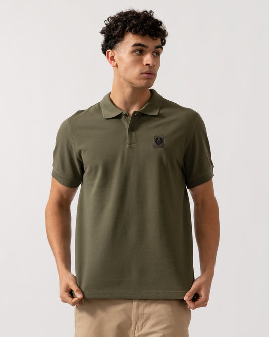 Belstaff Short Sleeved Mens Polo - True Olive