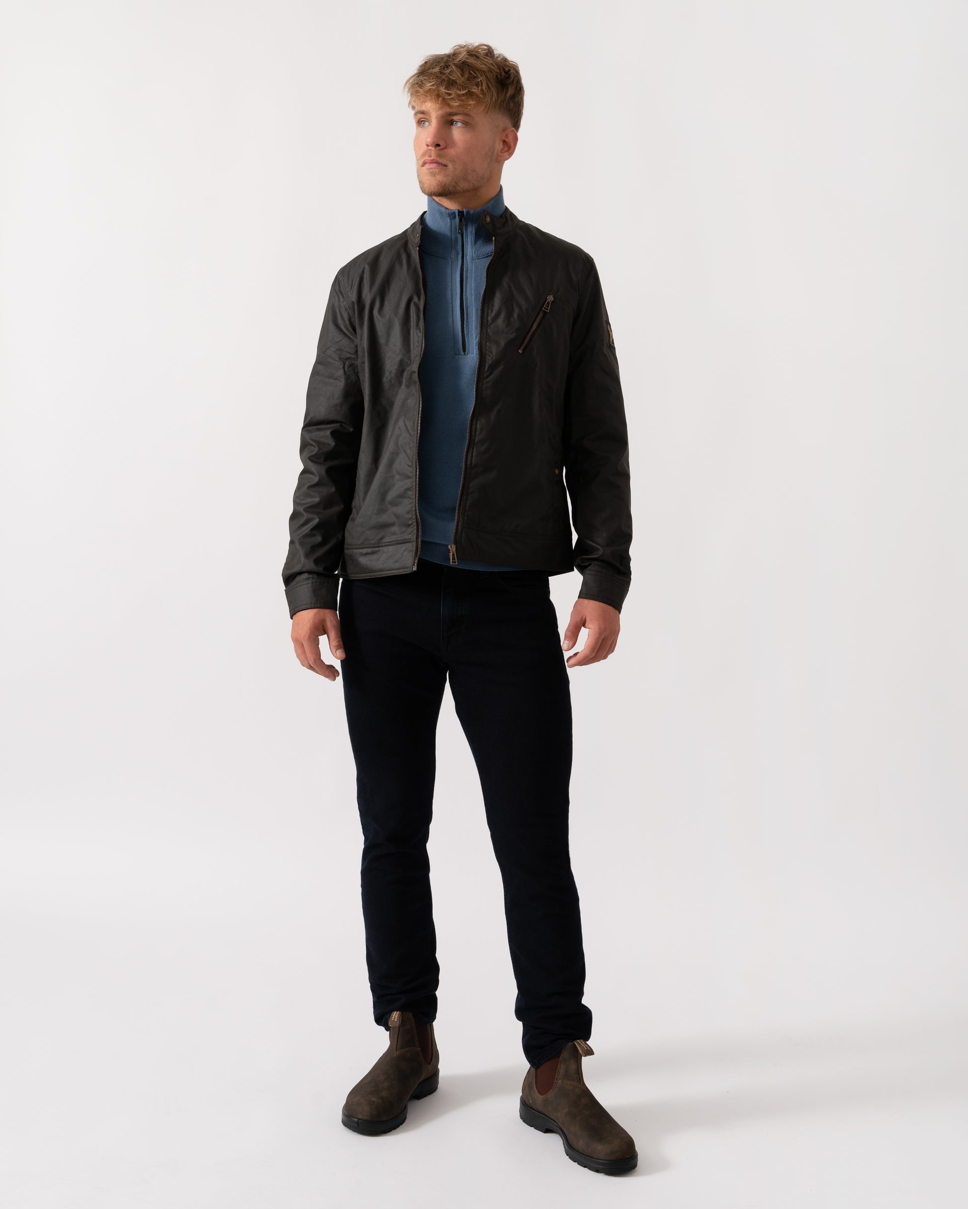 Belstaff Sideline Mens Jacket - Faded Olive - CHO - Designer Mens Coats & Jackets