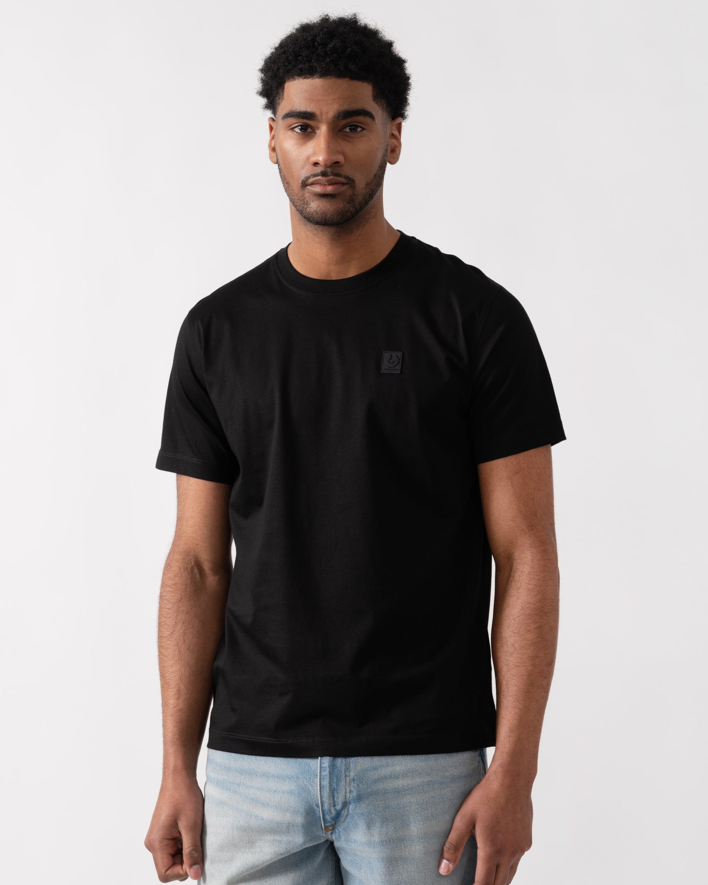 Belstaff Steel Mens T-Shirt - Black | CHO | Designer Mens Short Sleeve T-Shirts & Tops