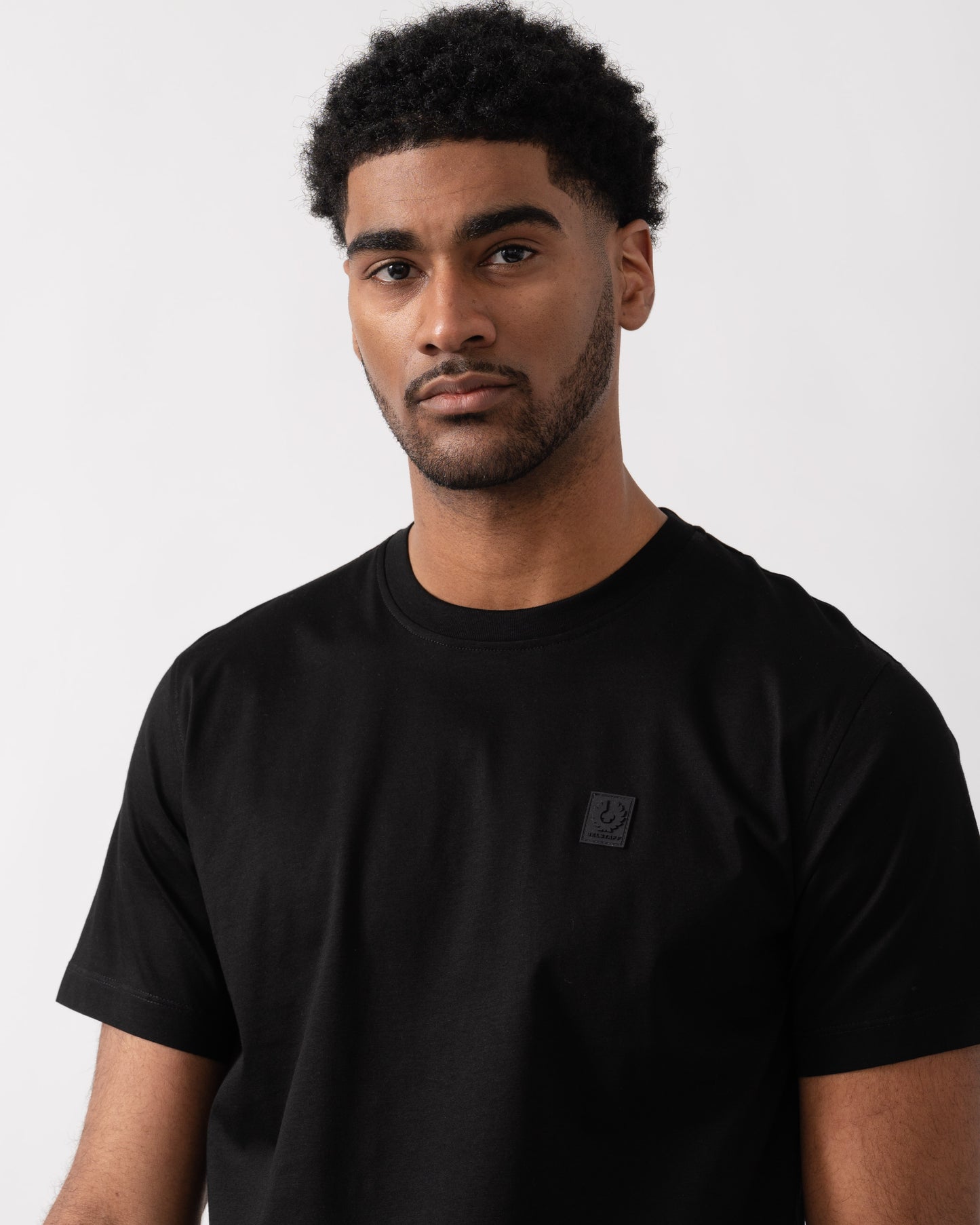 Belstaff Steel Mens T-Shirt - Black | CHO | Designer Mens Short Sleeve T-Shirts & Tops