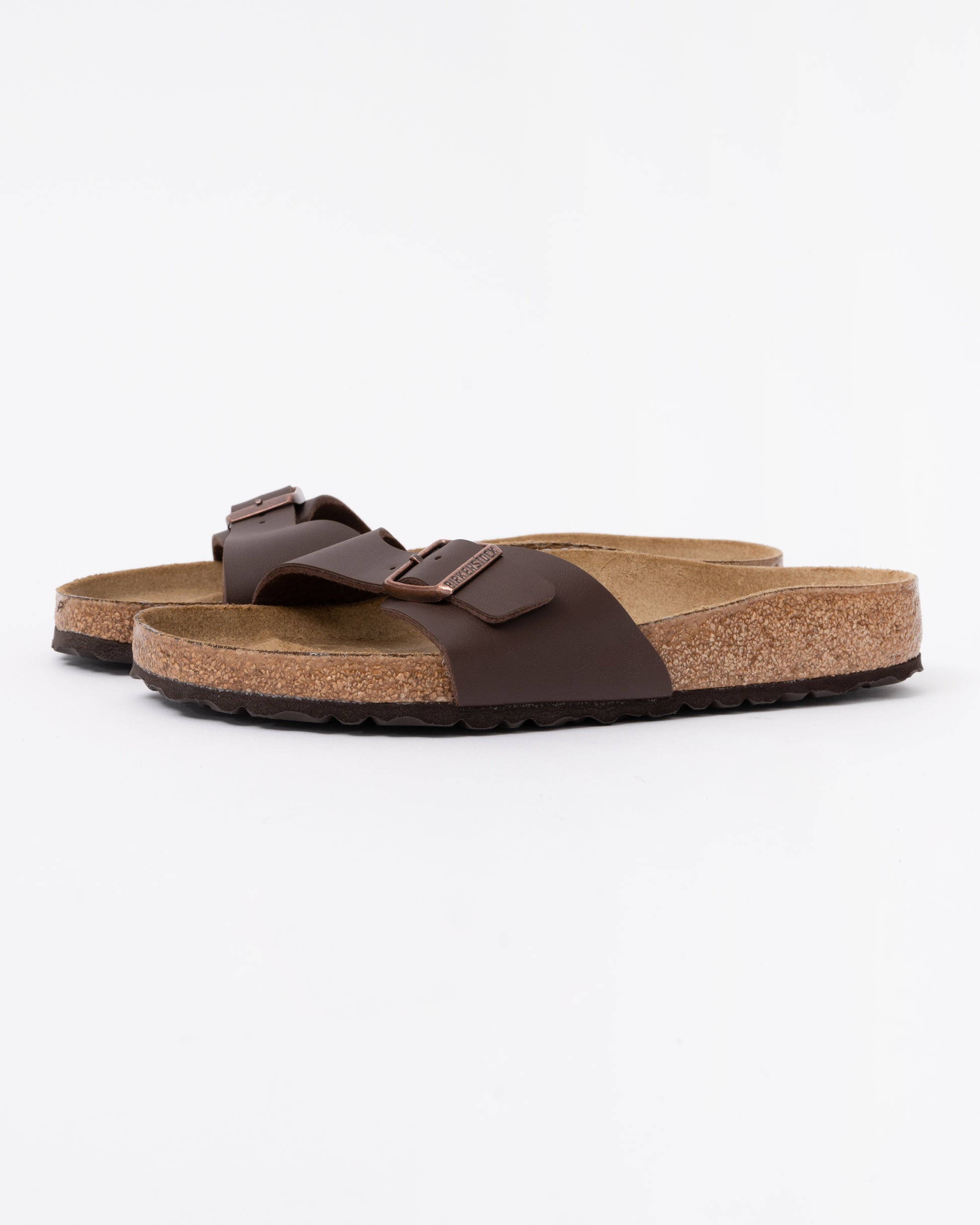 Birkenstock Madrid Birko-Flor Womens Sandals in Dark Brown