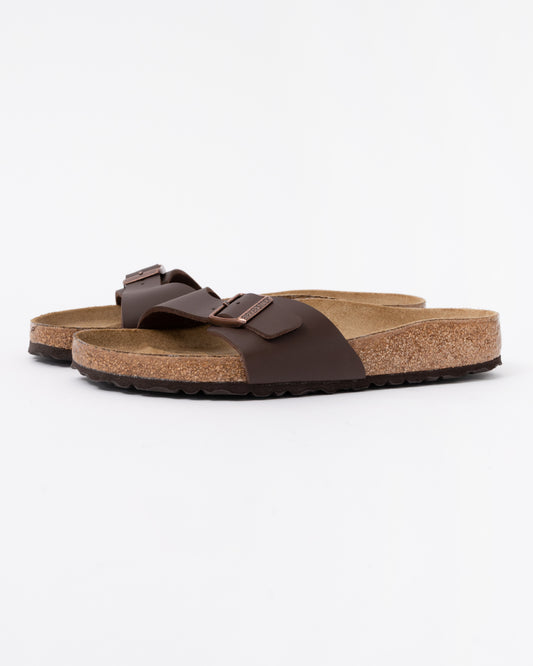 Birkenstock Madrid Birko-Flor Womens Sandals in Dark Brown