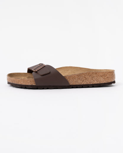 side of Birkenstock Madrid Birko-Flor Womens Sandals in Dark Brown