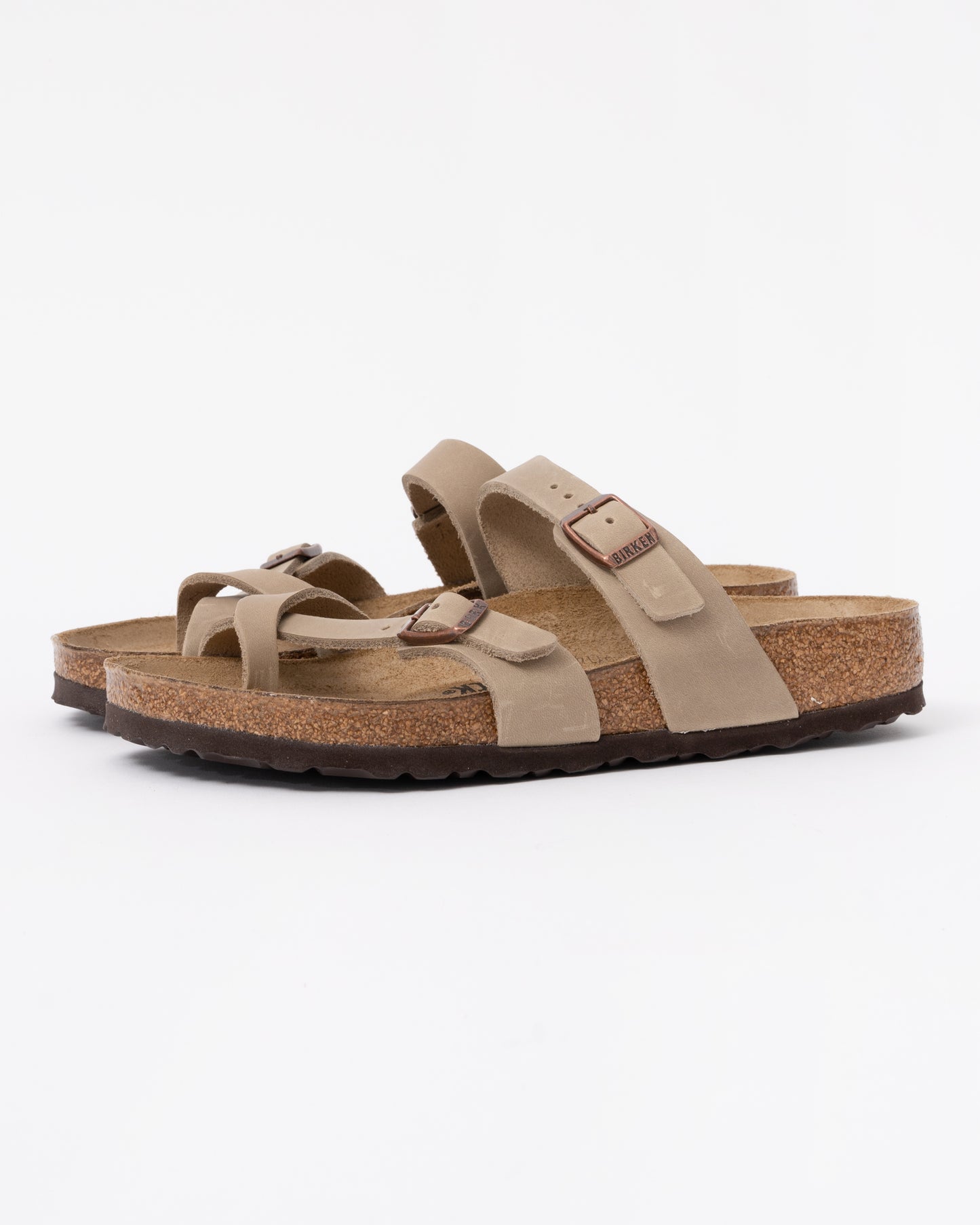 Birkenstock Mayari Oiled Nubuck Womens Sandals in Tobacco Brown
