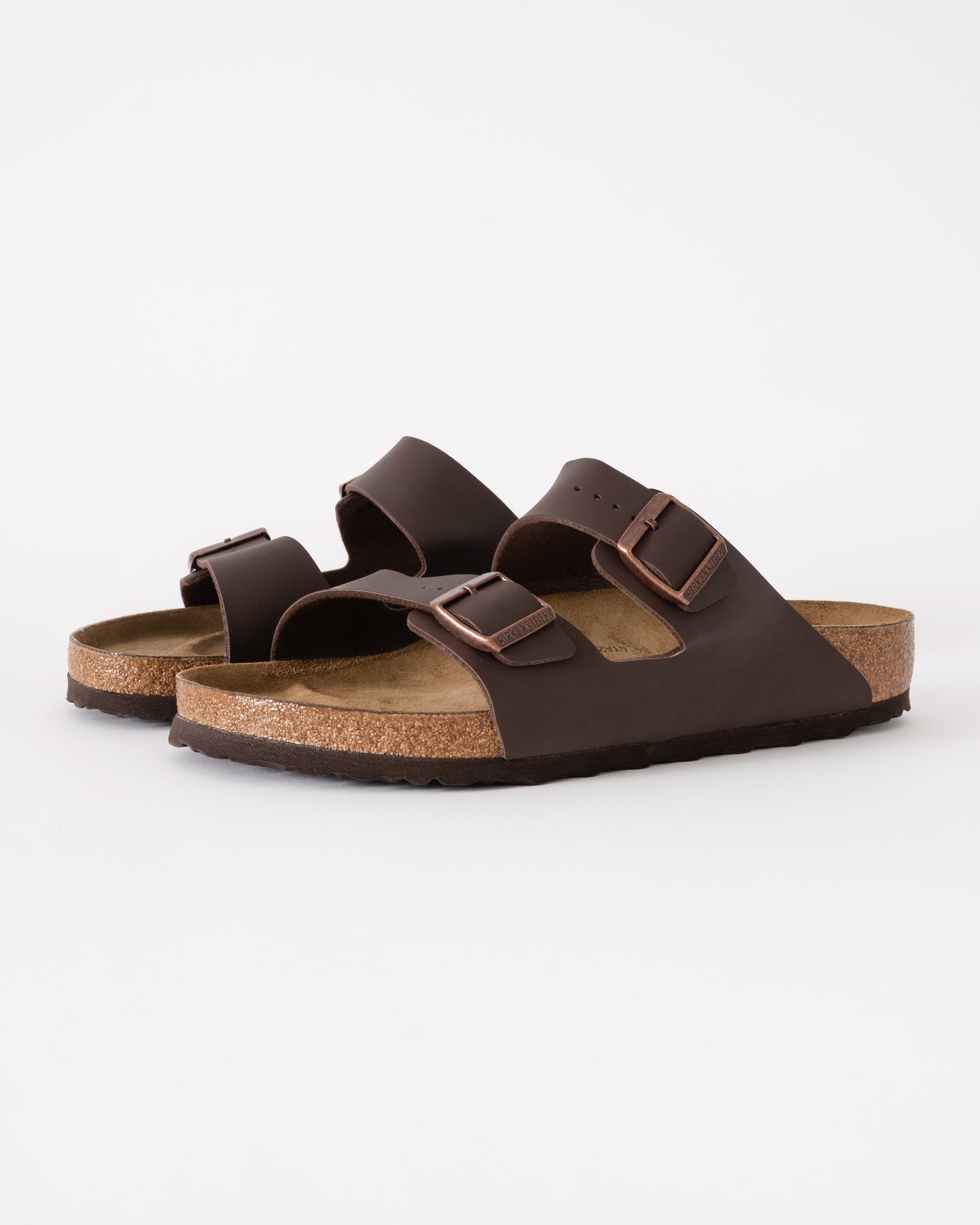 Birkenstock Arizona Birko Flor Unisex Sandals in Dark Brown