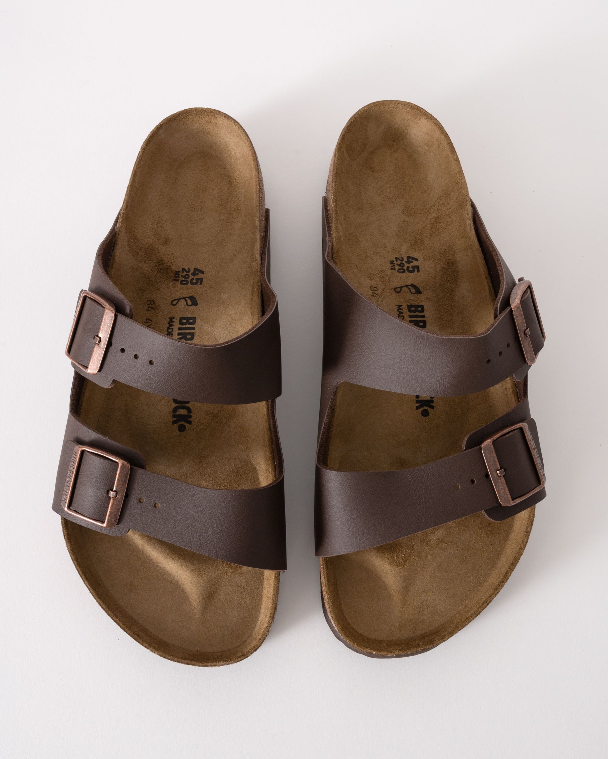 Birkenstock Arizona Birko Flor Unisex Sandals - Dark Brown - CHO - Designer Unisex Sandals
