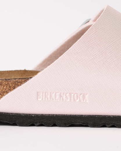 Birkenstock Arizona Embossed Birko-Flor Womens Sandals - Saffiano Iridescent Light Rose