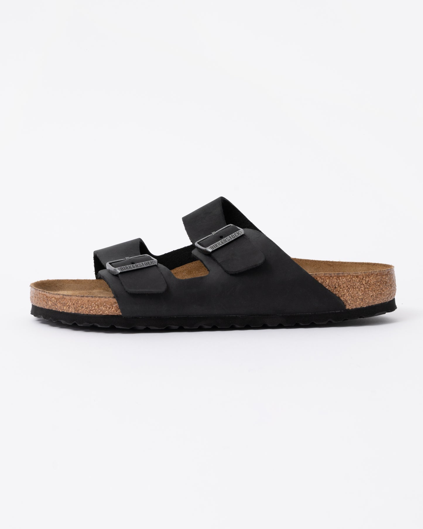 Birkenstock Arizona Soft Footbed Mens Oiled Leather Sandals - Black