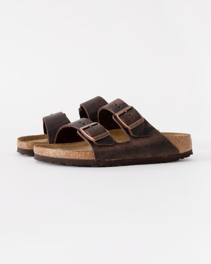 Birkenstock Arizona Soft Footbed Womens Oiled Leather Sandals - Habana | CHO | Designer Womens Sandals