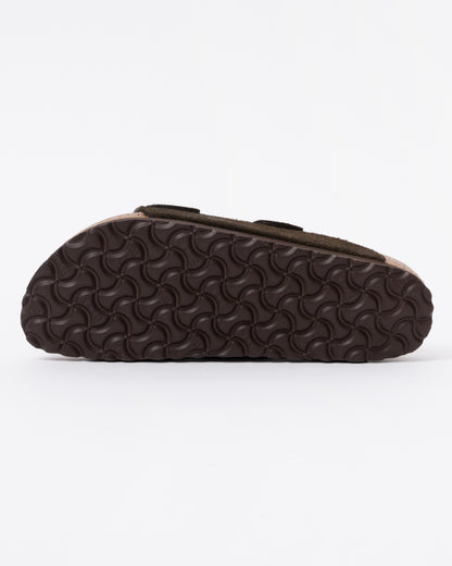 Birkenstock Arizona Suede Leather Womens Sandals - Mocha sole