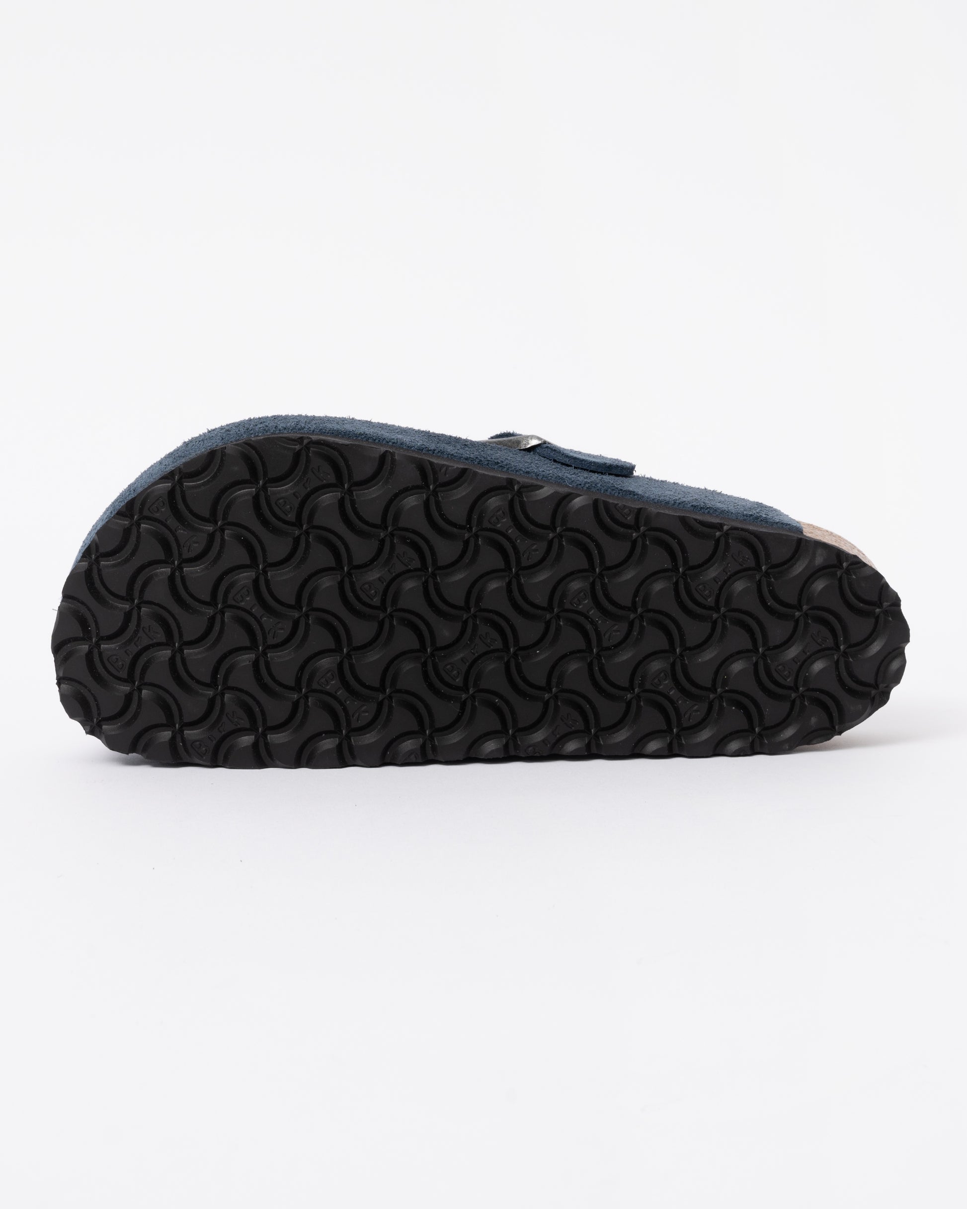 Birkenstock Boston Soft Footbed Unisex Suede Clogs - New Navy Tonal FB sole