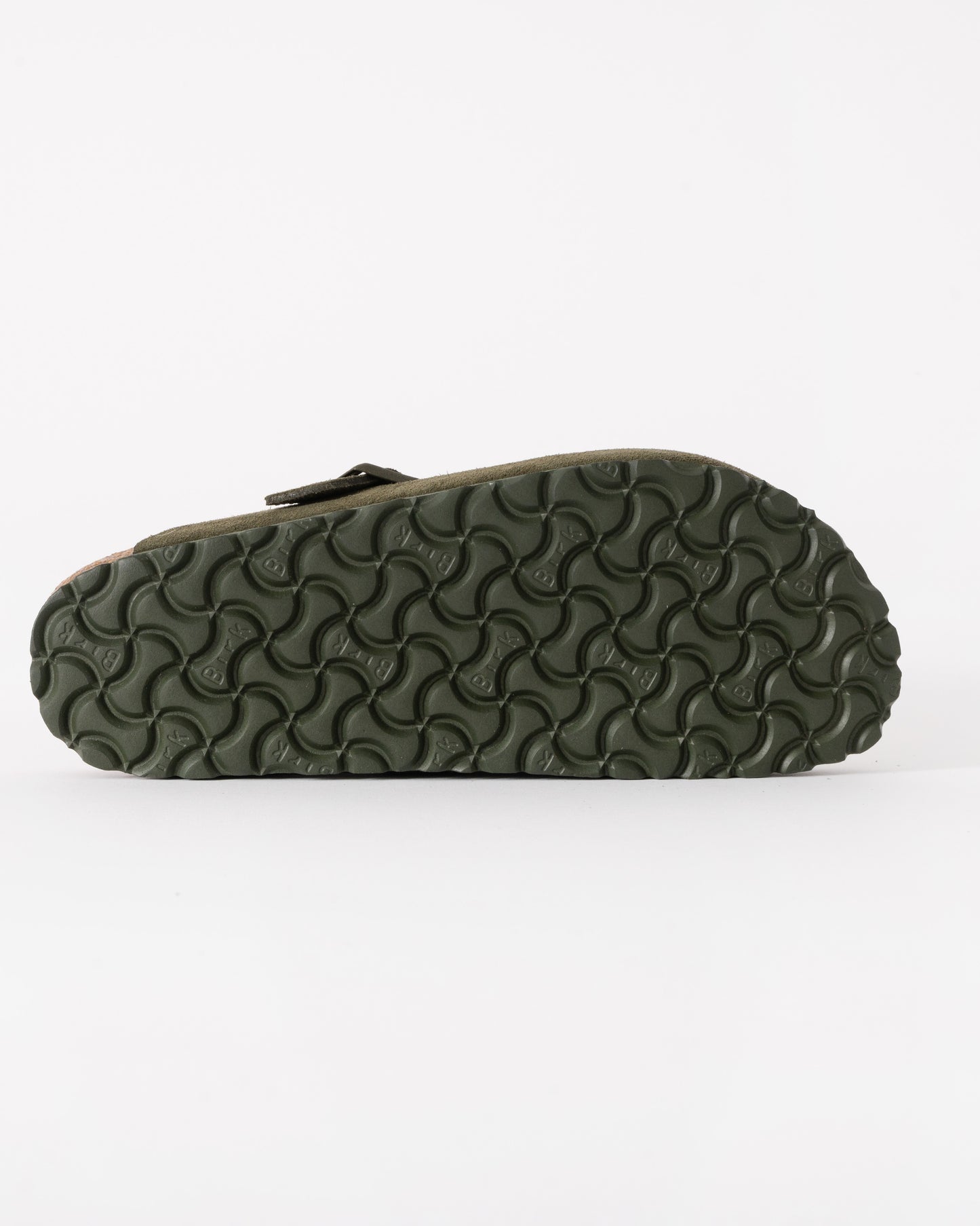 Birkenstock Boston Suede Leather Womens Clogs - Thyme - CHO - Designer Womens Clogs