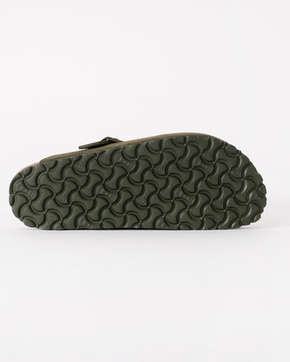 Birkenstock Boston Suede Leather Womens Clogs - Thyme - CHO - Designer Womens Clogs