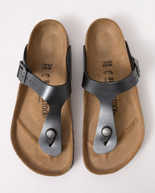 Birkenstock Gizeh BF Womens Sandals - Metallic Black