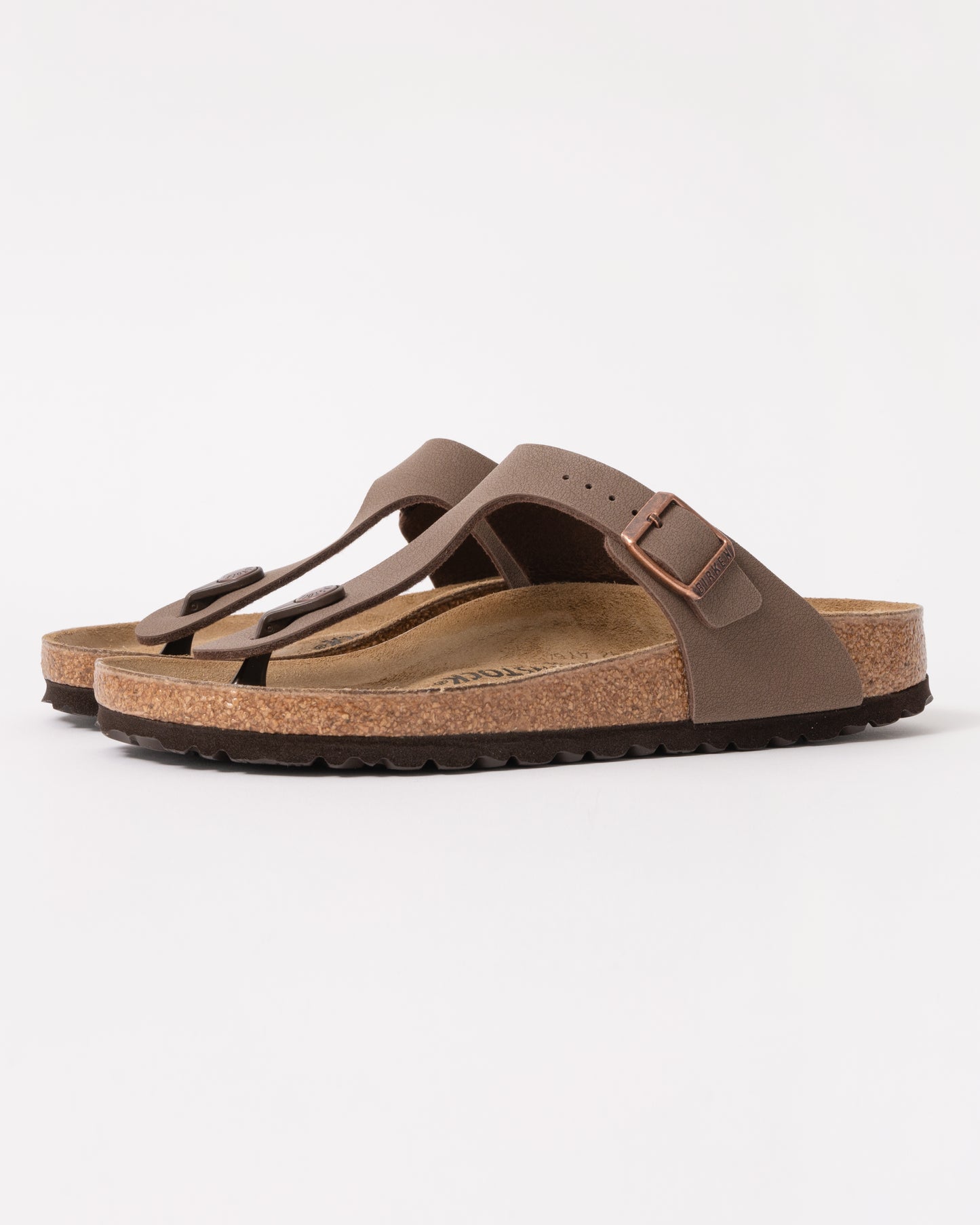 Birkenstock Gizeh Birko-Flor Birkibuc Womens Flip Flop - Mocha