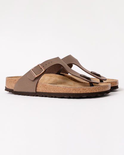 Birkenstock Gizeh Birko-Flor Birkibuc Womens Flip Flop - Mocha