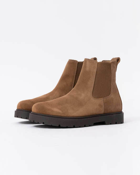 Birkenstock Highwood Slip On Mid Womens Suede Boots - Dark Tea