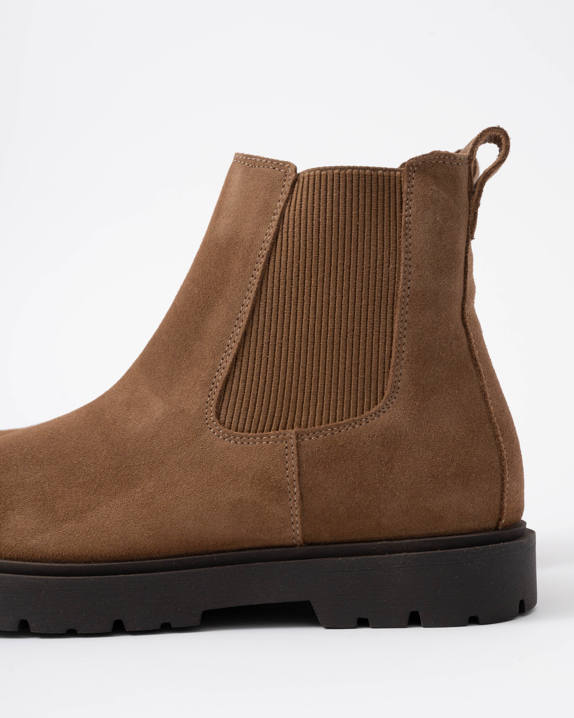 Birkenstock Highwood Slip On Mid Womens Suede Boots - Dark Tea