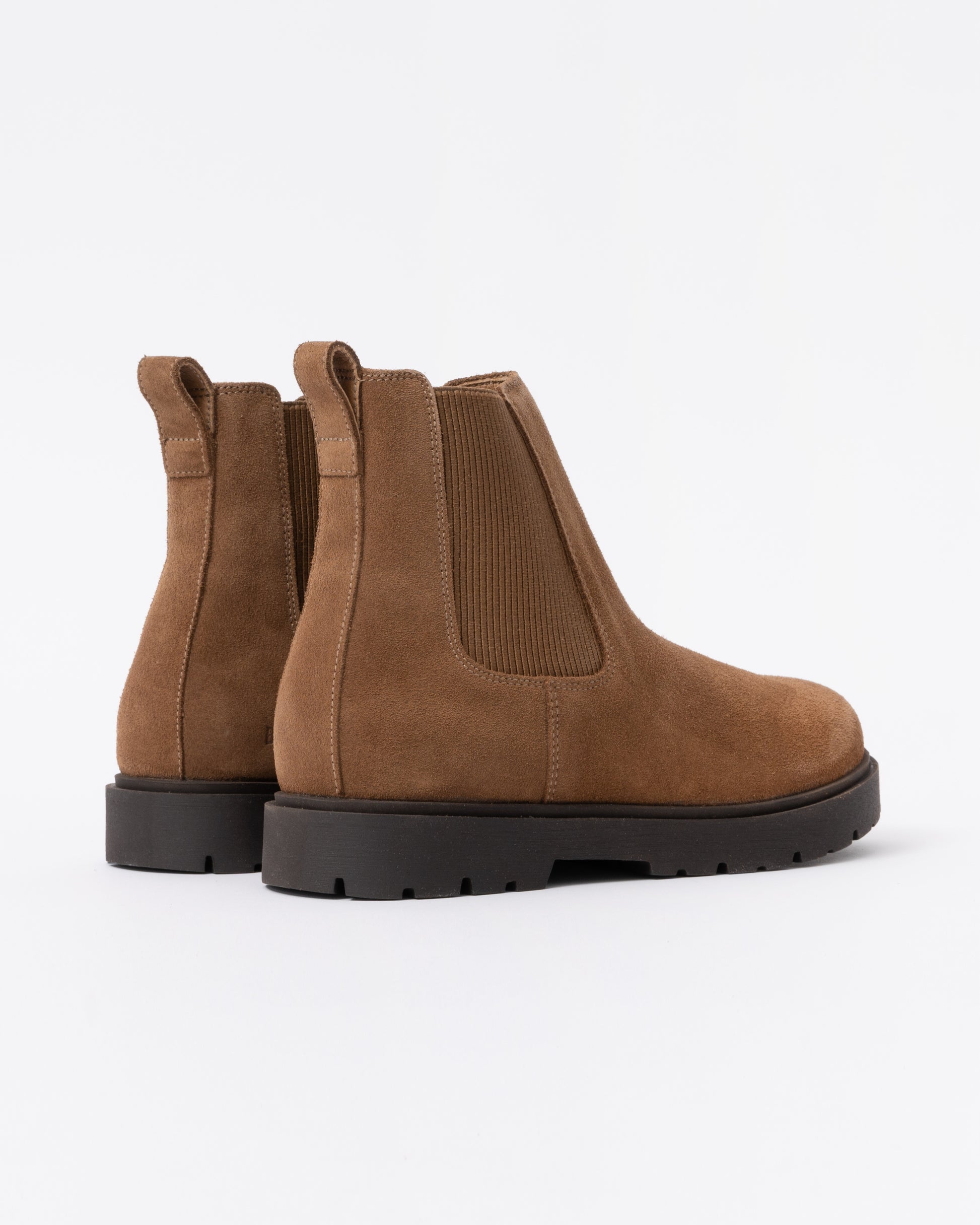 Birkenstock Highwood Slip On Mid Womens Suede Boots - Dark Tea