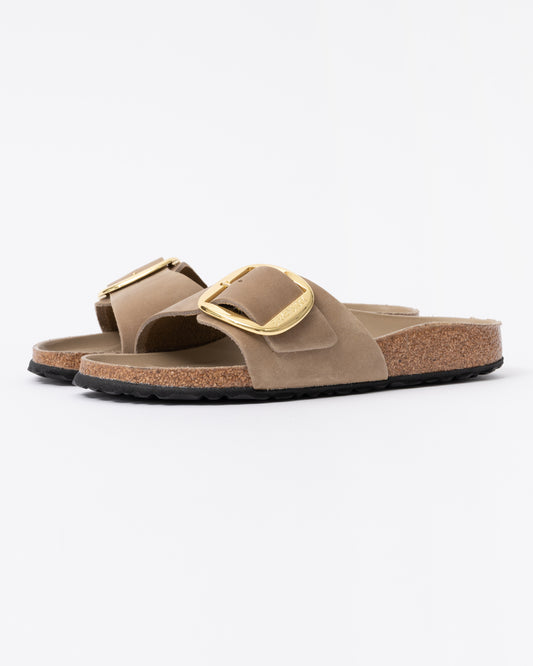 Birkenstock Madrid Big Buckle Oiled Leather Womens Sandals - Tobacco Brown