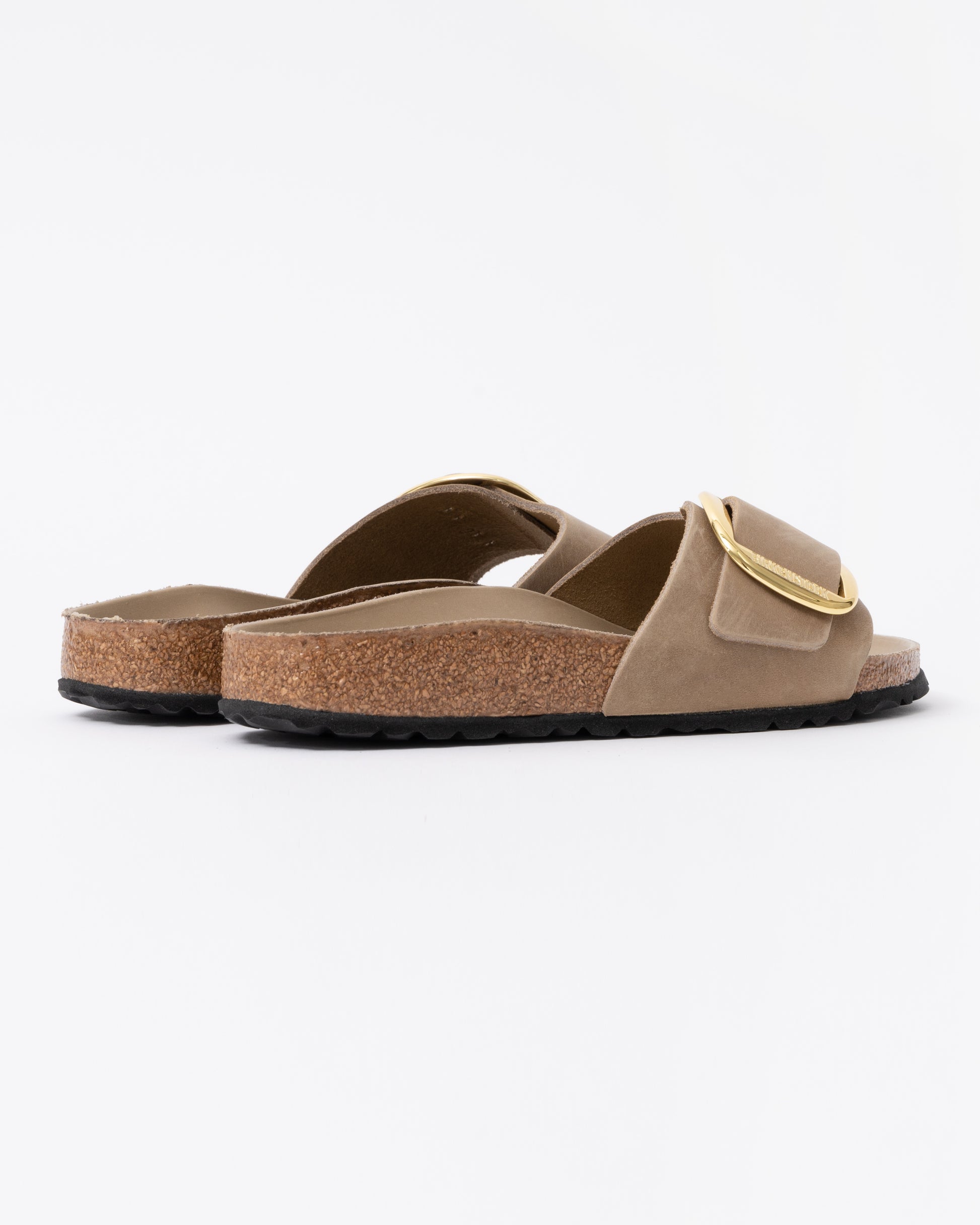 Birkenstock Madrid Big Buckle Oiled Leather Womens Sandals - Tobacco Brown