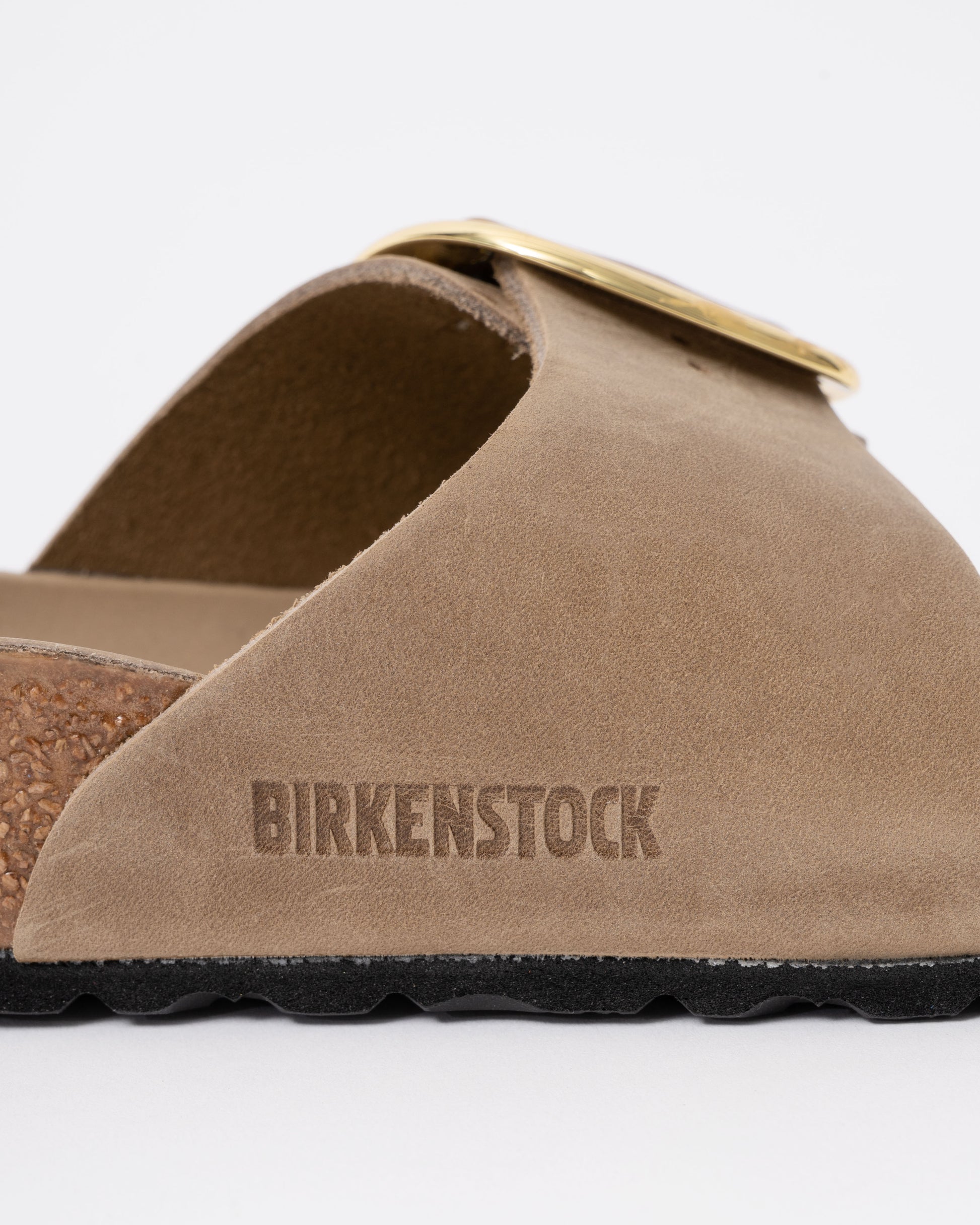 Birkenstock Madrid Big Buckle Oiled Leather Womens Sandals - Tobacco Brown