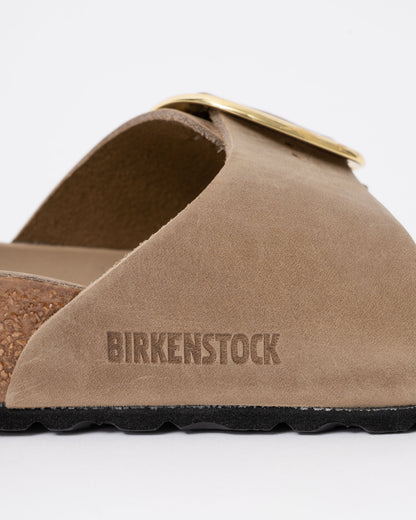 Birkenstock Madrid Big Buckle Oiled Leather Womens Sandals - Tobacco Brown