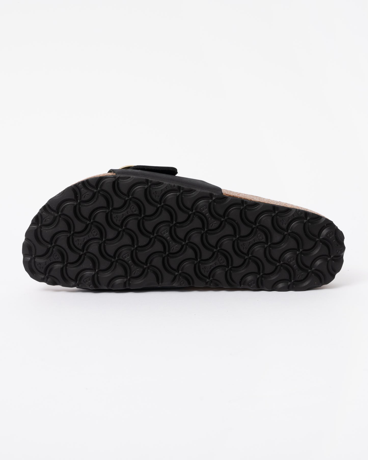 Birkenstock Madrid Big Buckle Womens Nubuck Leather Sandals - Black sole