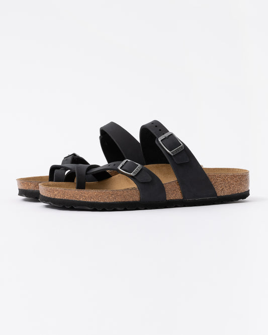 Birkenstock Mayari Oiled Nubuck Womens Sandals in Black