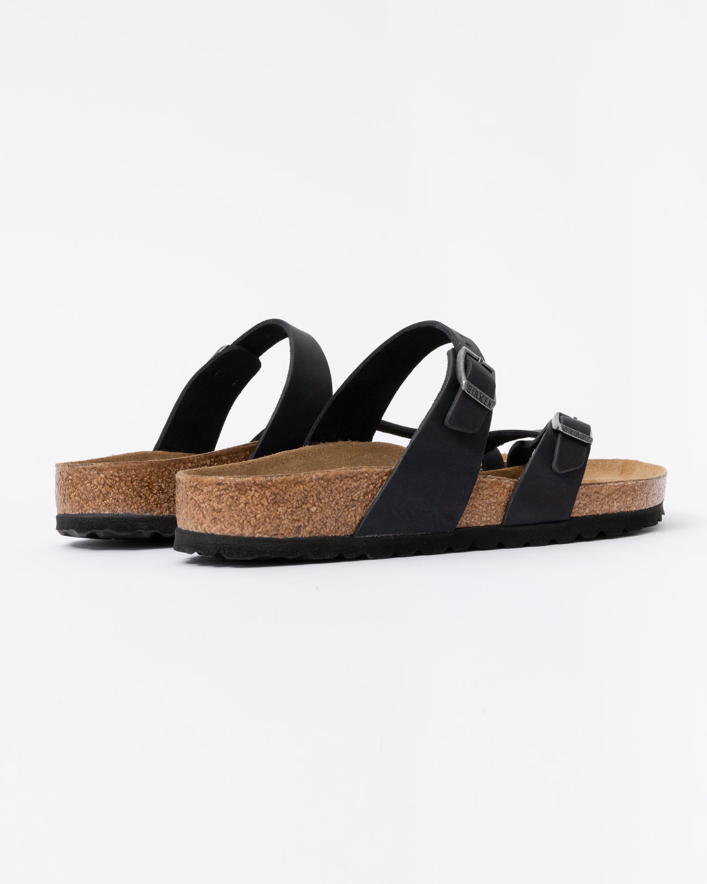 Birkenstock Mayari Oiled Nubuck Womens Sandals in Black
