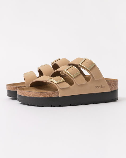 Birkenstock Papillio Florida III Flex Womens Nubuck Platform Sandals